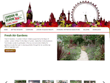 Tablet Screenshot of londoninbloom.co.uk